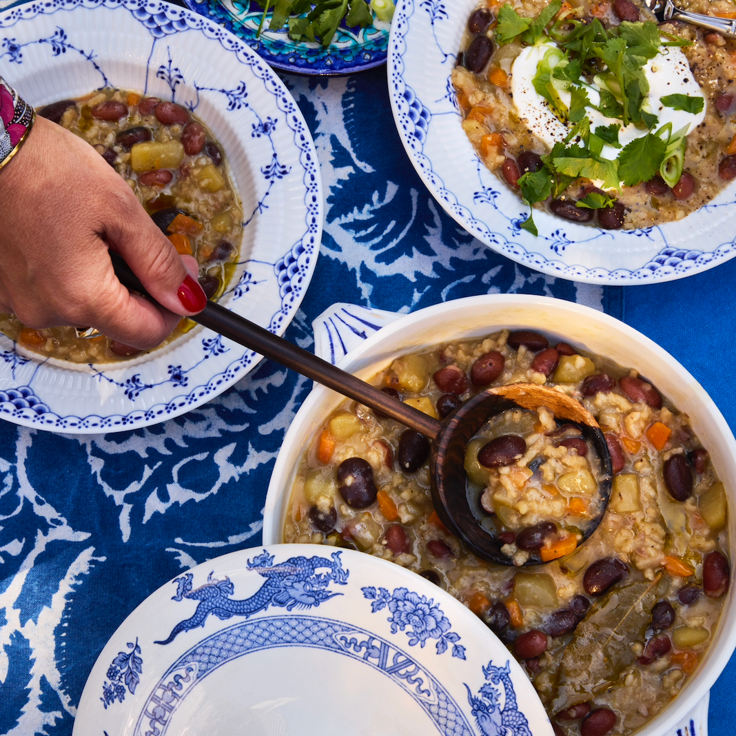 Anna Ansari's Mung Bean & Rice Soup